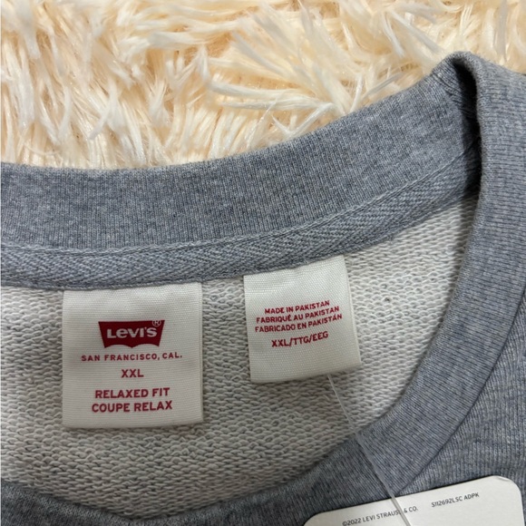 Levi's Gray Crewneck Sweater with Horseshoe Logo - Picture 5 of 9